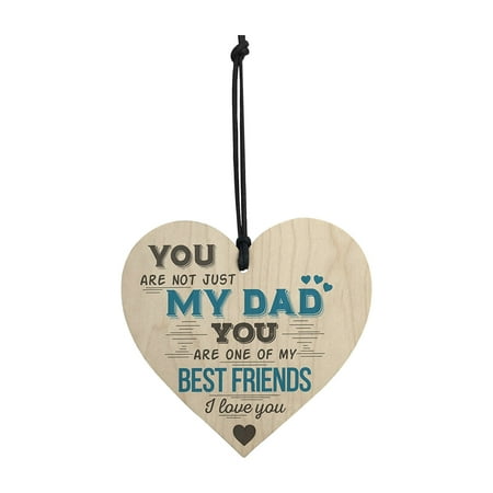

Zedker New Father s Day Decorations Wooden Love Pendant The Best-Gift for Father Clearance