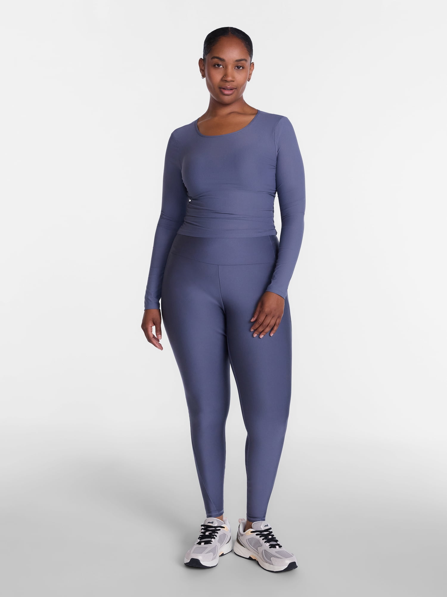 Avia Women's and Women's Plus Shine Leggings, 27" Inseam, Sizes XS-4X