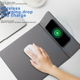 thumbnail image 4 of 15W Fast Charging Wireless Charging Mouse Pad, Folding Phone Stand, Artificial Leather, Multifunctional, for Office Computer, 4 of 6