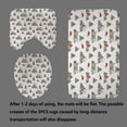 thumbnail image 4 of Ensemble de Rideaux de Douche de Noël à Carreaux Rouges 4 Pcs avec Tapis, Rideau de Douche en Tissu Imperméable, Ours Noir Cerf Élan Orignal Faune Chasse Forêt Campagne Rustique Ferme Cabane Décoration de Salle de Bain, 4 of 7