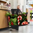 thumbnail image 6 of Christmas Large Oxford Cloth Grocery Baskets: Foldable Toy Basket, Storage Bag, Easter Basket, 6 of 7