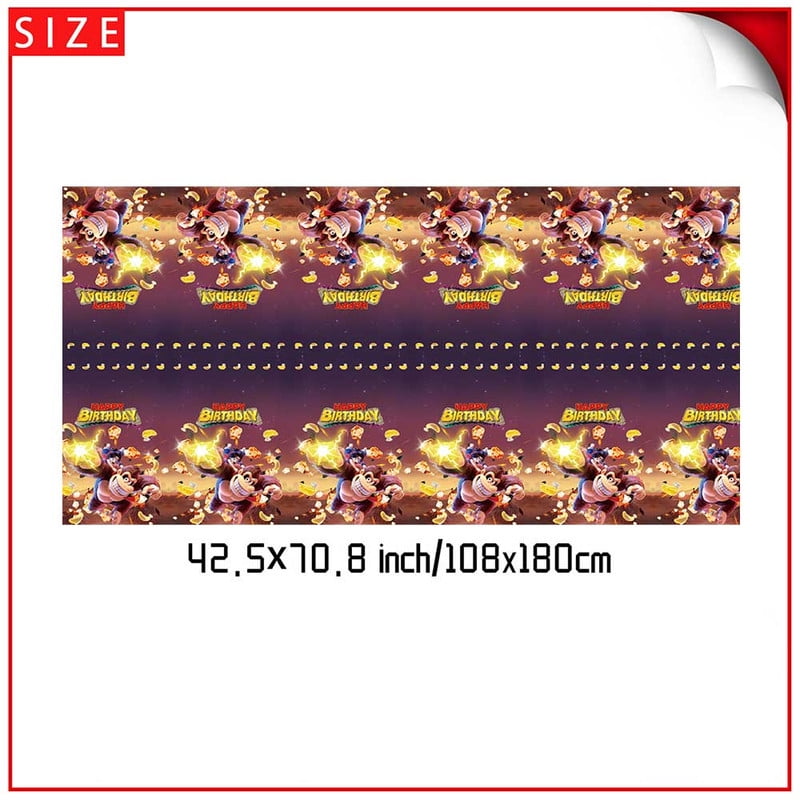 Donkey Kong Bananza Party Tableware Set Plates Cup Kit Birthday Supplies Decorations Disposable Dinnerware