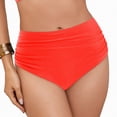 thumbnail image 4 of UAYOTSE Full Coverage Bikini Bottoms for Womens Swimsuits Mid Rise Bathing Suit Bottoms for Women Ruched Tummy Control Swim Bottoms,Sizes XL, 4 of 9