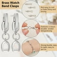 thumbnail image 4 of 6 Pcs Real Platinum Plated Necklace Extender 0.73x0.23inch Foldover Extension Chain Clasps Necklace Extensions Closure End Caps for Bracelet Jewelry Making DIY Finding DIYDIY, 4 of 9