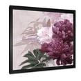 thumbnail image 2 of Designart 'Ancient Pink and Purple Flowers I' Traditional Framed Art Print, 2 of 4
