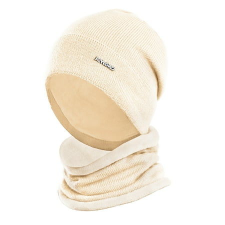 

wofedyo hats for women Winter Unisex Fashion Solid elet Thickened Warm Bib Knitted Wool Cap Hat