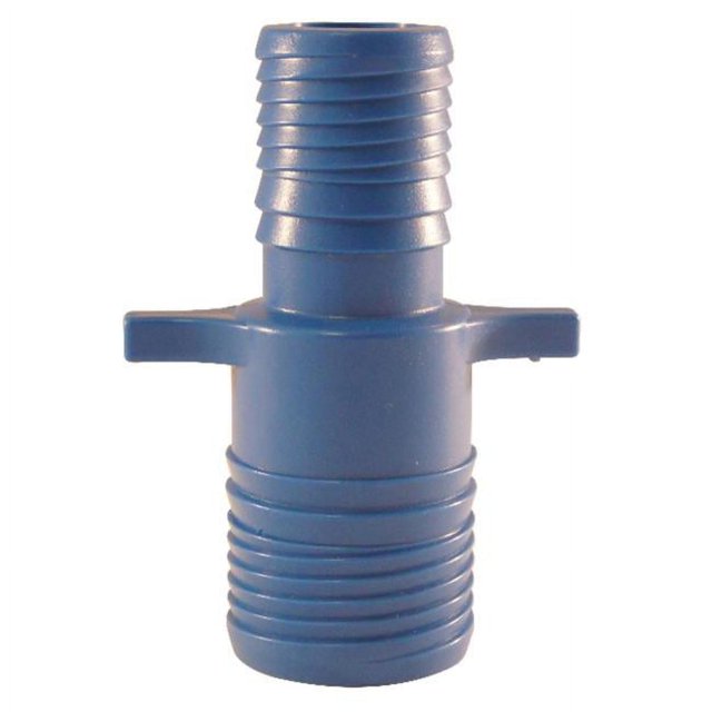 Acoplamiento Apollo Insert 1-1/4x1 de polipropileno azul