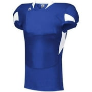 Russell S81XCM.WHM.3XL Mens Waist Length Football Jersey, White & Maroon - 3XL