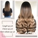 thumbnail image 4 of Extensiones de cabello con clip, 100% cabello humano, 100 g, 8 unidades, 4 of 7