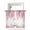 Pink, variant on Red Eucalyptus Leaves Tier Curtains 36 Inch Length,Sheer Curtains for Bedroom Living Room Window Summer Botanical Weeping Rod Pocket Drapes Kitchen Curtains Small Half Window 27.5"x36" 2 Panels