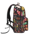 thumbnail image 3 of Vintage Hawaiian Parrots Backpack Casual College Bag Zipper Laptop Daypack Hiking Rucksack Travel, 3 of 5