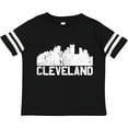 thumbnail image 3 of Inktastic Cleveland Skyline Grunge White Boys or Girls Toddler T-Shirt, 3 of 5