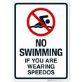 thumbnail image 1 of No Swimming If You Are Wearing Speedos Sign, Pool Sign,, 1 of 1