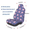 thumbnail image 3 of Wukai Cute Pig Full Set Car Seat Covers with Soft Padding Universal Auto Front Seats Protector and Cushion Mat, 3 of 5