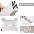 thumbnail image 2 of Folding And Portable Stool For Kids And Adults, Small Plastic Foldable Step Stool, Non-slip For Kitchen, Bathroom, Garden, Bedroom, 22cm, White, 2 of 5