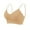 Beige, variant on Everyday Bras for Women Wireless Ribbed Spaghetti Strap High Support Push up Bralettes Lightweight Comfort Bras