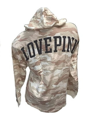 Pink victoria secret camo hoodie sale