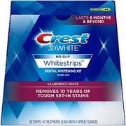 Crest 3D Whitestrips Glamorous White At-Home Teeth Whitening Kit, 14 Treatments