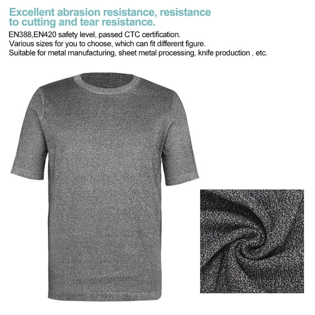 Resistente superior A Corte, Camiseta de Seguridad Firma, Más Segura Superior Superior Soft Trabajador de Reparador Para Electricista de Soldador