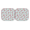 thumbnail image 7 of Xecao Watermelon for Foldable Car Sun Shades (2-Pack) offer sun protection with an easy-fold design for convenient windshield shading., 7 of 7
