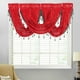 thumbnail image 1 of Xihbxyly Cenefa Roja Transparente para Ventana, Elegante Diseño con Ribete de Borlas, Fácil de Renovar, Versátil con Cortinas Existentes, Tamaño de 94 X 144 Cm, Que Mejora El Ambiente de La Habitació, 1 of 2