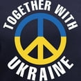 thumbnail image 3 of CafePress - Together With Ukraine Women's V Neck Dark T Shirt - Women's V-Neck Dark T-Shirt, 3 of 4