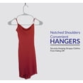 thumbnail image 6 of Royale Linens 40 Pack Grey Plastic Hangers for Clothes - Heavy Duty Clothes Hanger for Everyday Use - Lightweight & Space Saving Notched Plastic Hangers, 6 of 9