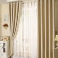 thumbnail image 2 of Cortinas opacas Cortina de puerta de patio corrediza para ventana de sala de estar Leyfeng cortinas opacas, 2 of 7