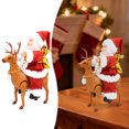 thumbnail image 1 of Reindeer Riding Santa Santa C Laus Toy Santa Riding Reindeer Animated With Movement And Festive Melodies For, 1 of 6