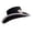 Black, variant on Bride Pearls Letter Cowboy Cap with Shimmering Sequined Trim Design Wide Brims Pearls Letter Hat for Special Event
