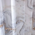 thumbnail image 4 of Grey Gold Marble Shower Curtains for Bathroom, Polyester Fabric Waterproof Bathroom Decor,72 x 72 Inches,Standard Size, 4 of 5