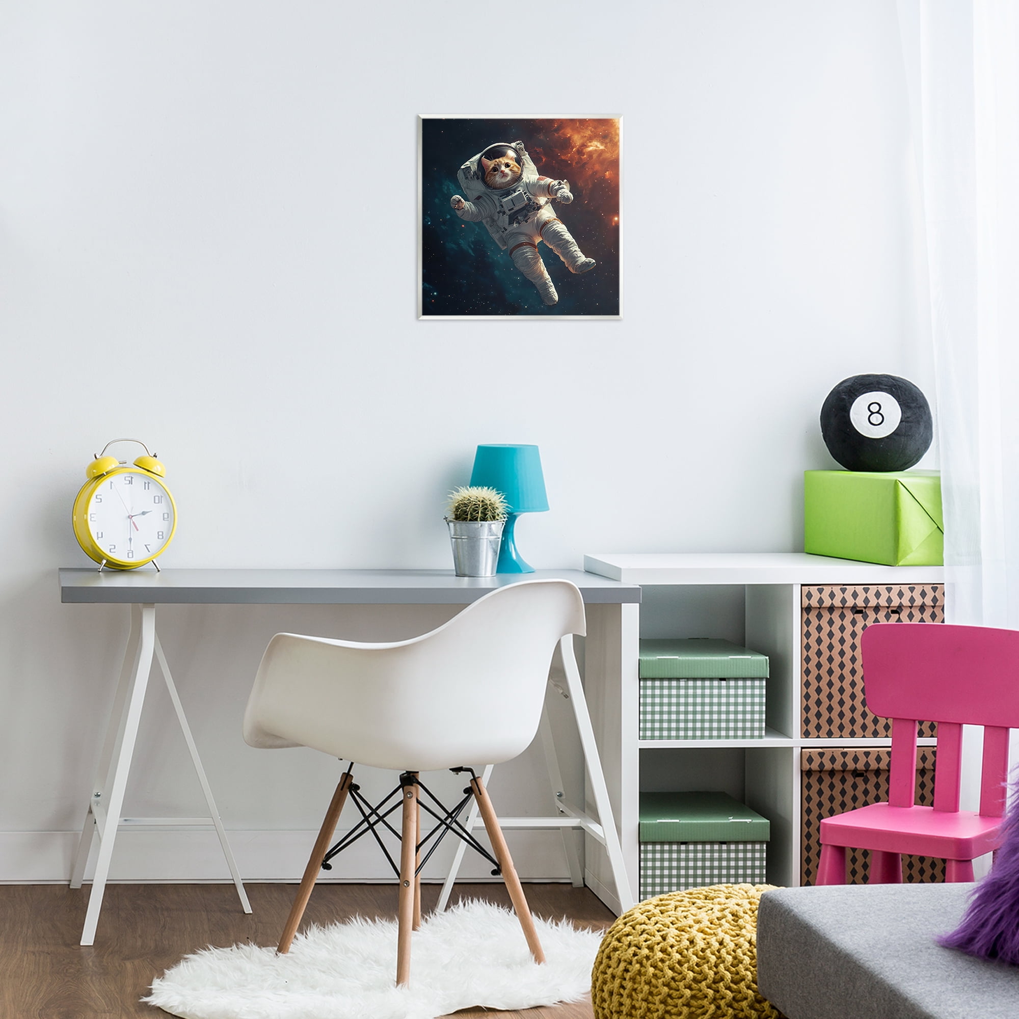 Interstellar Cat Astronaut Wall Plaque Art, design by Jim Baldwin