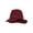 Burgundy, variant on Top Headwear Men's Stitched Brim Safari Wool Hat, BURGUNDY