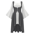 thumbnail image 5 of JOANKDMI Gothic Medieval Renaissance Costume Women Vintage Bell Sleeve Corset Dress for Haunting Role Play Chic Halloween Outfit Fairytale Maiden Apparel, 5 of 5