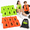 Green+orange(1-6)-Large, variant on Black+white-6 Large Unbranded Athletic Practice Scrimmage Vests