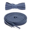 thumbnail image 3 of 2pair Double Layers Flat Shoelaces Jean Blue for Sneakers 24 27 36 48 54 63 Inch, 3 of 7