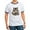 Navy/White, variant on CafePress - Cute Humorous Watercolor Raccoon Blowing A Kiss T - 100% Cotton Ringed T-Shirt