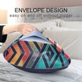 thumbnail image 7 of GZHJMY Satin Pillowcase for Hair and Skin, Retro Geometric Cooling Pillow Case with Envelope Closure Soft Breathable Silk Satin Pillow Cover for Sleeping Standard Size 26x20 in Home Decor, 7 of 7