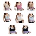 thumbnail image 3 of Guardurnaity Ropa interior térmica para mujer, ropa interior gruesa para deportes al aire libre de otoño e invierno, chaleco sin costuras cálido Camisetas sin mangas Caqui, 3 of 6