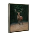 thumbnail image 3 of Stupell Industries Deer in Forest Clearing Animals & Insects Painting Gray Floater Framed Art Print Wall Art, 25 x 31, 3 of 9