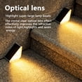 thumbnail image 4 of TFixol Waterproof Solar-Powered Step Lights with Warm White Glow - Dual Pack, IP68 Rated, ABS & PC Construction, 8-10 Hour Runtime, Easy Installation Included, 4 of 6