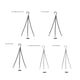 thumbnail image 5 of Matsuzay Colgador de 3 patas blanco, cadena de repuesto, aplicación amplia, fácil de duradero, longitud ajustable, cesta colgante de Metal, Type2 NO2, 5 of 6