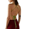 thumbnail image 4 of Michellecmm  Women Vest, Sleeveless Lacing Halterneck Backless Summer Tops, 4 of 5