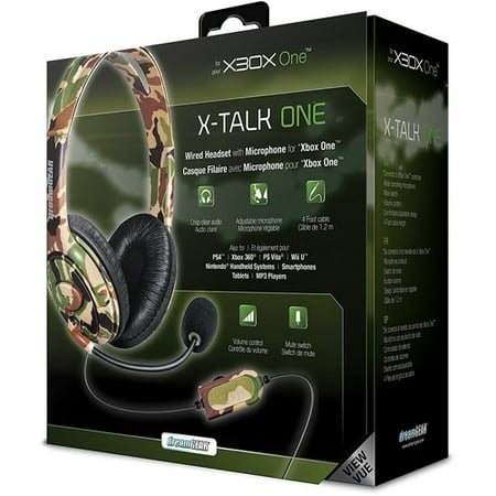 DreamGear X-Talk Wired Headset: Camo for Xbox One (Best Cheap Xbox One Headset)
