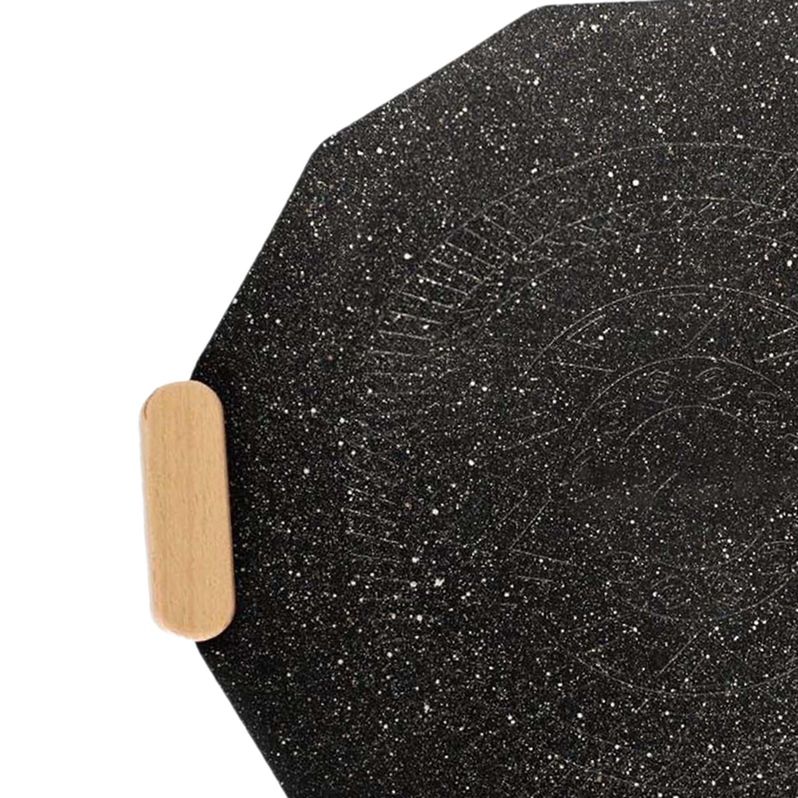 Nishiyuenyi Nonstick Grill Pan, BBQ Cast Pan, Multifunctional Portable Hand Grip Grill Pan,