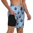 thumbnail image 6 of Rocae french Bulldog Face for Men's Swim Trunks Quick Dry With Two Side Pockets and One Lined Patch Pocket3X-Large, 6 of 9