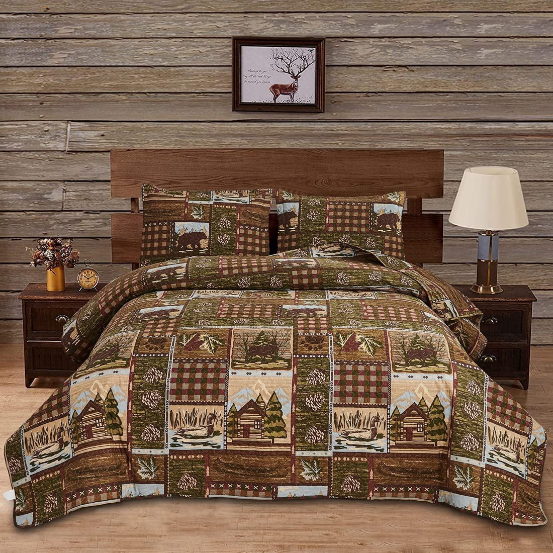 lodge patchwork quilt