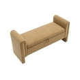 thumbnail image 6 of Furvclv Bedroom Bench, Modern Upholstered End Of Bed Bench Storage Ottoman With Armrest And Large Storage Space For Reading Room Living Room Entryway, 6 of 9
