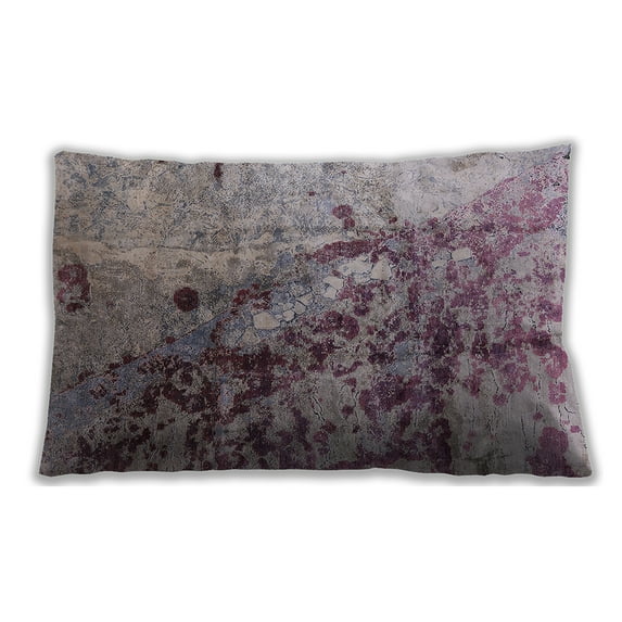 Ahgly Company Outdoor Rectangular Mid-Century Modern Lumbar Throw Pillow, 13 inch by 19 inch