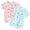 Guava+Ice cream, variant on WIBACKER 2-Pack Baby Girls Boys Summer Romper Pajamas Newborn Baby Soft Cotton Short Jumpsuit Infant Sleepwear Set